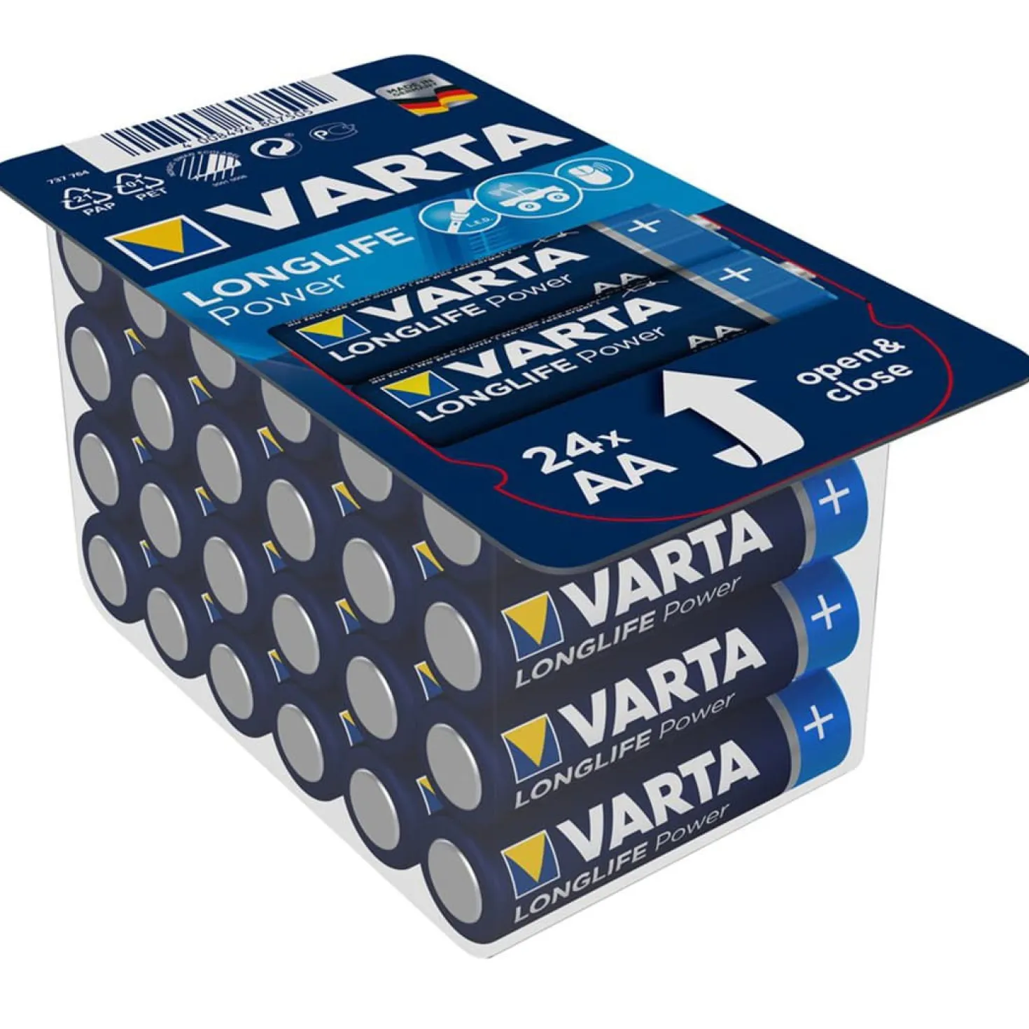 AA Batterier | Varta Longlife Power | 24 stk. (40884)