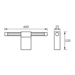 Badeværelsesbelysning | Spejllampe hvid | 60 cm | 1010 lm | IP44 | 4100K