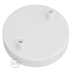Baldakin Til 2 Lamper | Roset Loft | Creative Cables | Hvid | Ø120mm