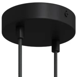 Baldakin Til 2 Lamper | Roset Loft | Creative Cables | Sort | Ø120mm