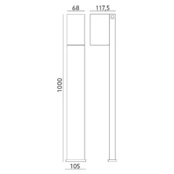 Bedlampe | Havelampe | Vipbar | Sort | QZ | Gu10 | IP44