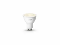 Bedlampe Inkl. Philips Hue1xGu10 | Sort Firkant Spot | Smart Udendørs Havelampe
