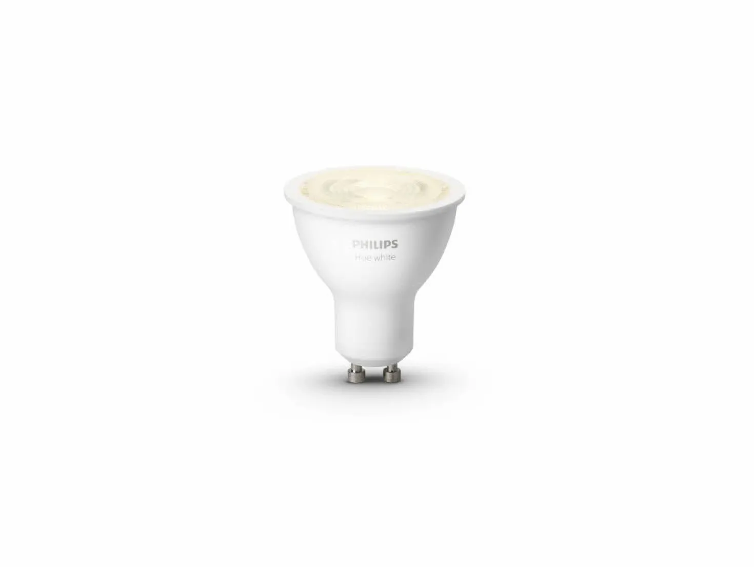 Bedlampe Inkl. Philips Hue1xGu10 | Sort Firkant Spot | Smart Udendørs Havelampe
