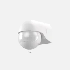 Bevægelsessensor Udendørs | 2 zone | 12 m | IP44 | 230 V | Hvid