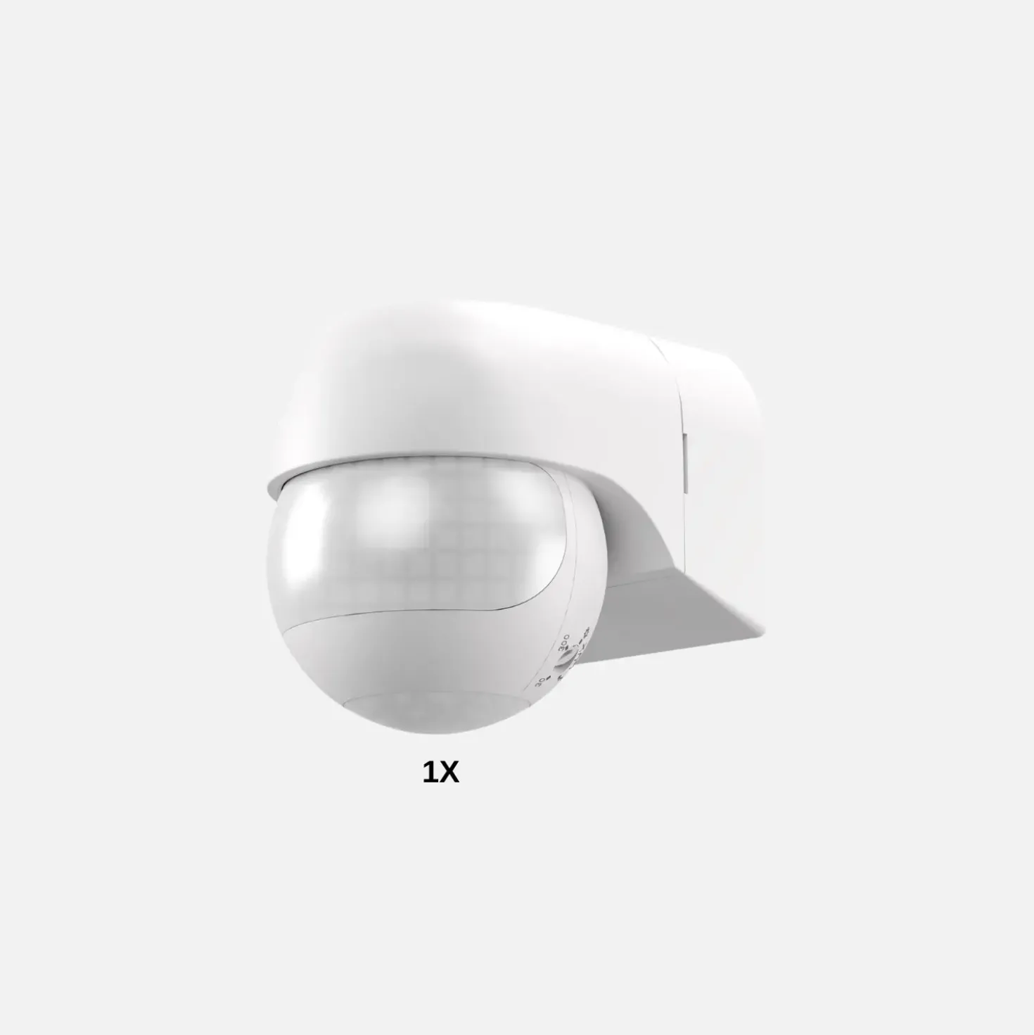 Bevægelsessensor Udendørs | 2 zone | 12 m | IP44 | 230 V | Hvid