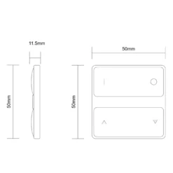 Bluetooth Fuga Afbryder | Svagstrømstangenter | Shelly-chip | Hvid