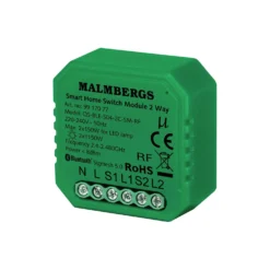 Bluetooth Relæ | App Styring | 2 Udgange | Max. 2x150W