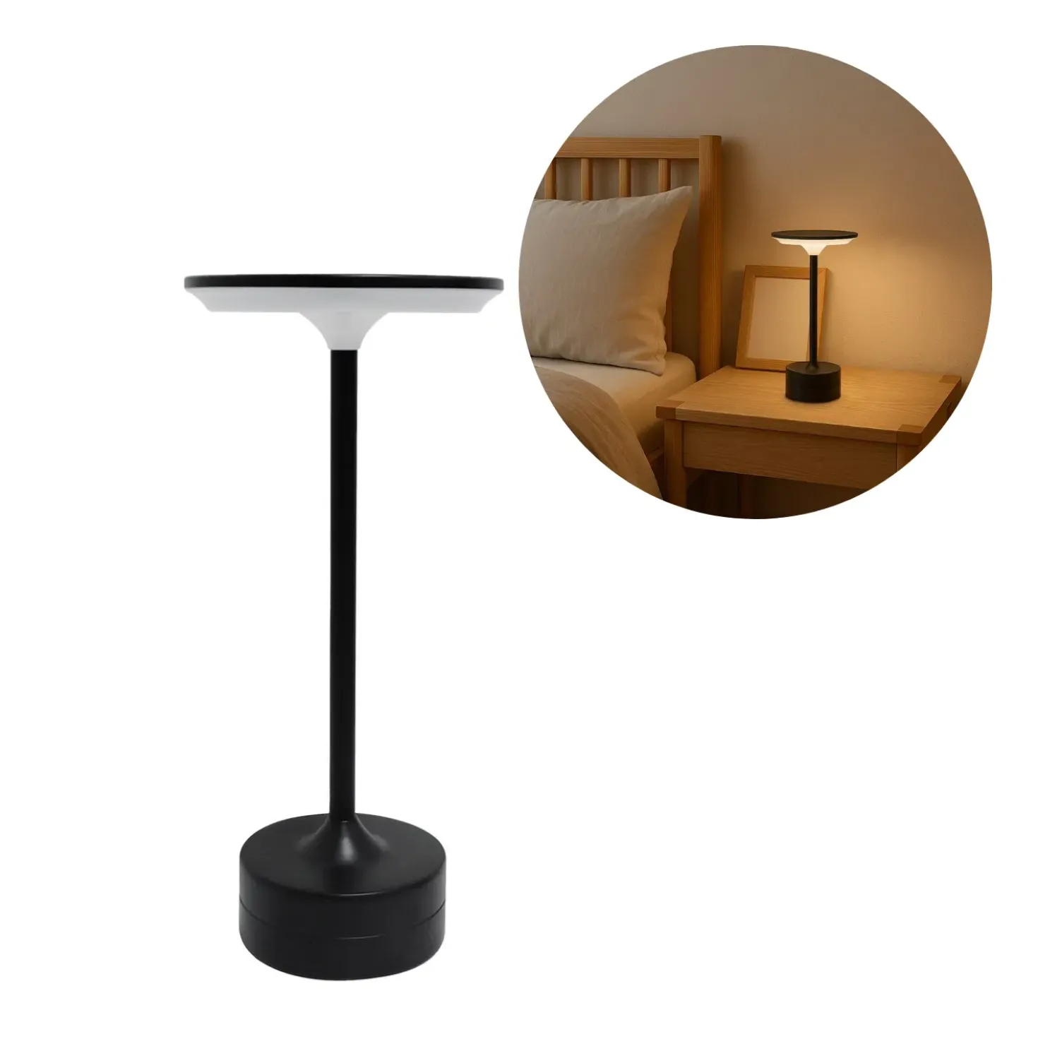 Bordlampe | Batteri | 3CCT | 250lm | 2.5W | TAVOLO | Sort
