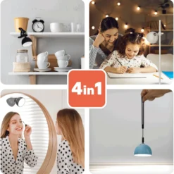 Bordlampe med batteri | Blå | 4i1 | CCT | 150lm | Dæmpbar | 1200mAh