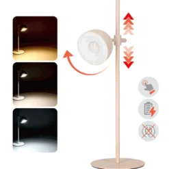 Bordlampe med batteri | Lyserød | 4i1 | CCT | 150lm | Dæmpbar | 1200mAh