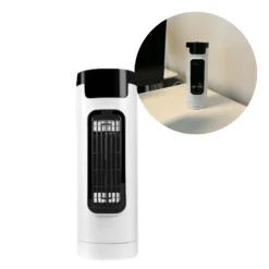 Bordventilator | Tårn | 2 pak | 30W | Ø124 mm | 3 hastigheder | Hvid/Sort