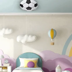 Børne Loftlampe | Fodbold | Plafond Lampe | Ø400mm | 1260lm | 4000K | 18W