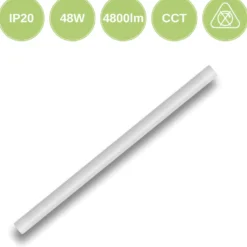 150cm Fladt LED Armatur | 10-pak | CCT | 4800lm | 48W | IP20