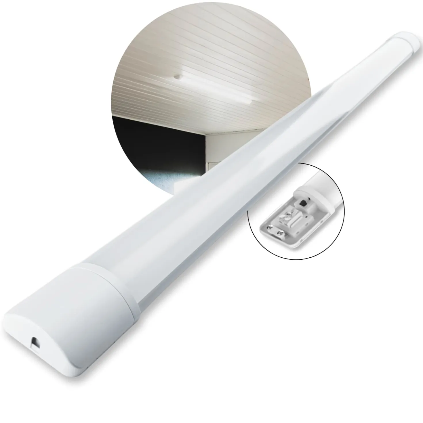 120cm Fladt LED Armatur | 10-pak | CCT | 3000lm | 30W | IP20