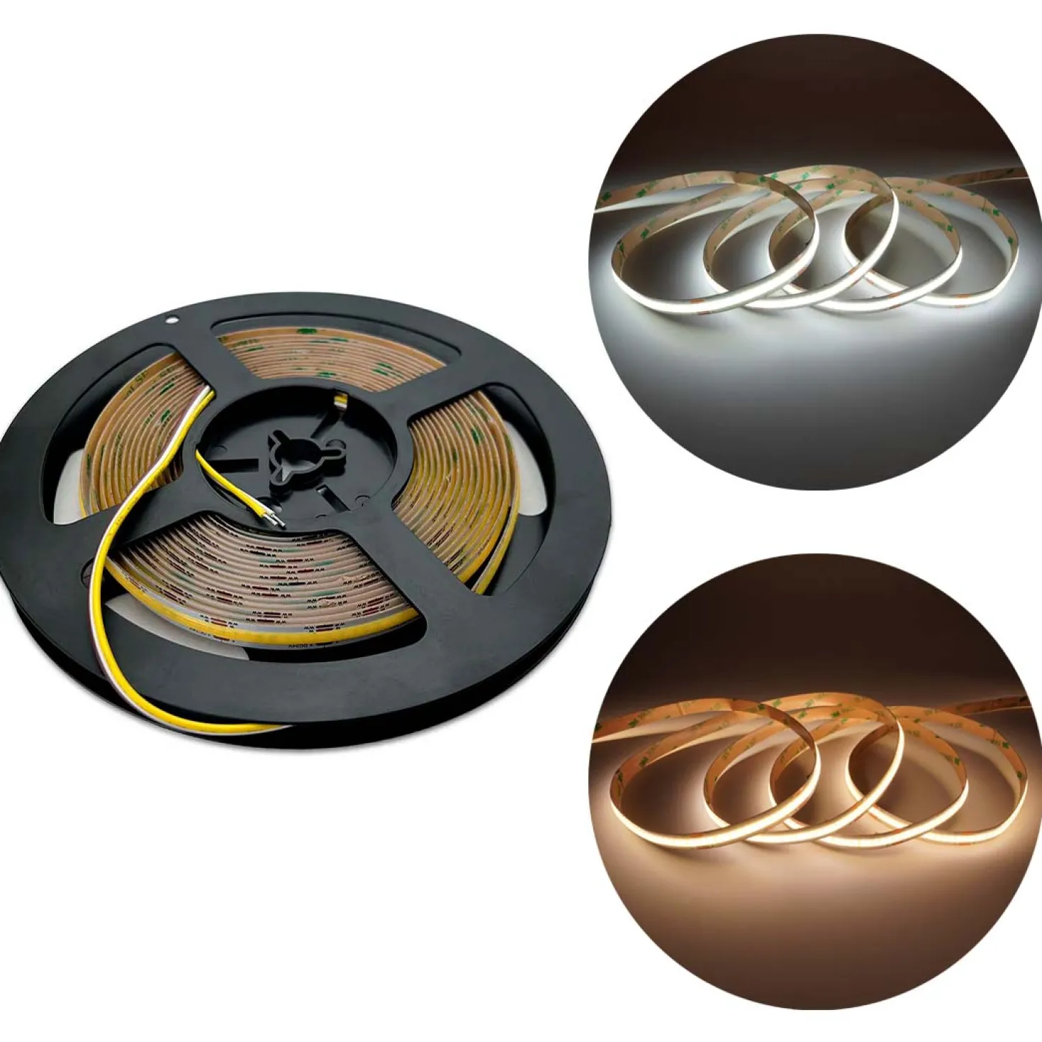 COB LED Strip Sæt | 5m | CCT | Zigbee | 20W/m | 10mm | Inkl. Controller og Fjernbetjening