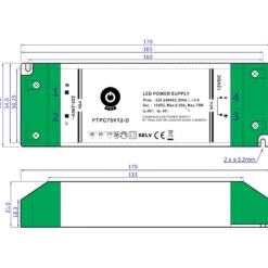 COB LED Strip Sæt | 6m | 3000K | Dæmpbar | 9W/m | 8mm | Inkl. Driver og Profil