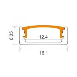 COB LED Strip Sæt | 6m | 3000K | Dæmpbar | 9W/m | 8mm | Inkl. Driver og Profil