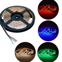 COB LED Strip Sæt | 5m | RGBW | Zigbee | 12W/m | 12mm | Inkl. Controller, Fjernbetjening og Profil