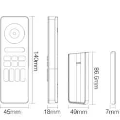 COB LED Strip Sæt | 5m | RGBW | Zigbee | 12W/m | 12mm | Inkl. Controller og Fjernbetjening