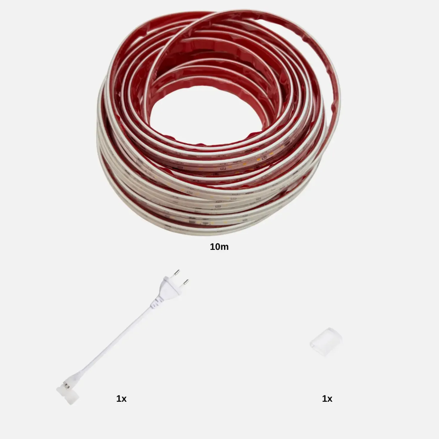 COB LED STRIP 230V | 10m | 3000K | 1050lm/m | 10W/m | IP65 | COB10 G2