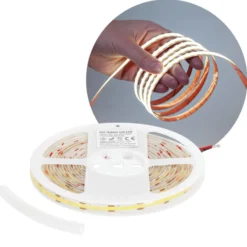 COB LED Strip 12V | 5m | 8mm | 6500K | 950lm/m | 10W/m | IP65