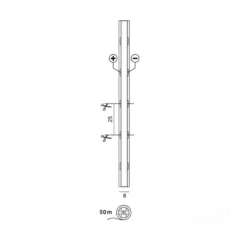 COB LED Strip 12V | 50m | 8mm | 3000K | 920lm/m | 10W/m | IP20