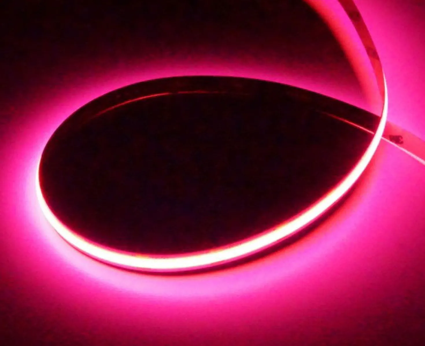 COB LED Strip 12V | 5m | 8mm | Pink | 9W/m | IP20