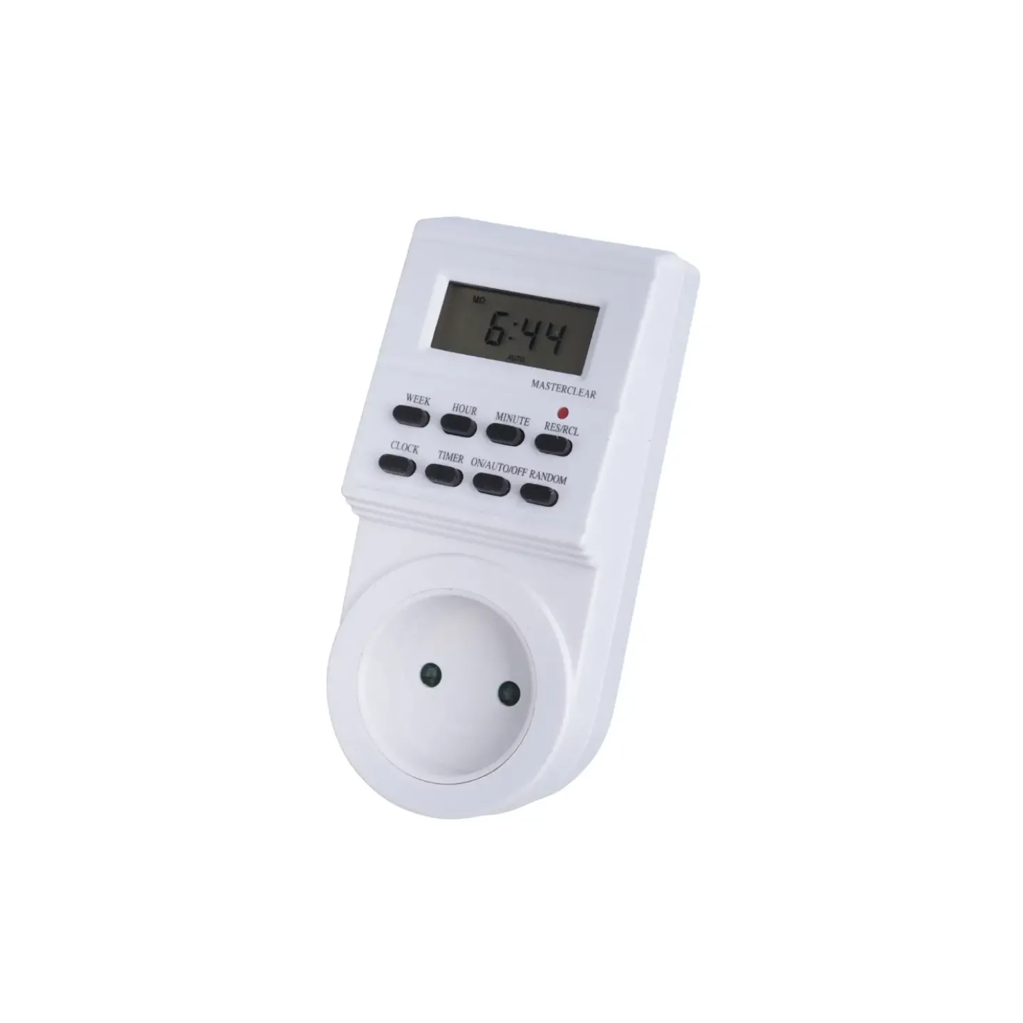 Digital Timer til Tænd og Sluk | u/jord | 230V | 3680W | IP20 | Hvid