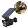 Dummy overvågningskamera | Solcelle lampe | Med sensor | 4W