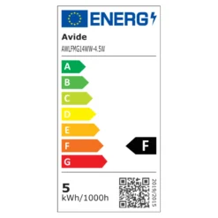 E14 LED Mini Globe Pære | Hvid Filament | 470lm | 2700K | 4,5W | Ra80