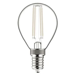 E14 LED Mini Globe Pære | Hvid Filament | 470lm | 2700K | 4,5W | Ra80
