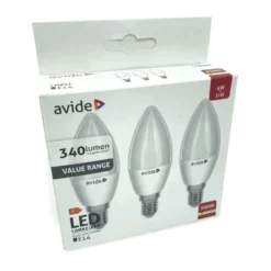 E14 LED pærer | 340lm | 3000K | 4W | Value Pack med 3 stk.