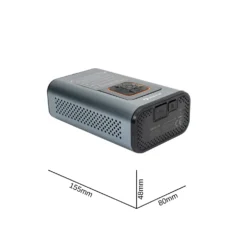 Elektrisk Luftkompressor | Pumpe til bil- og cykeldæk | 3i1 | 4000mAh Powerbank