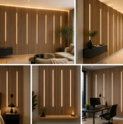 ENVILAR LED til Akustikpanel | 2x120cm | Komplet Pakke | Driver + Fjernbetjening | AKUSTIK LUX