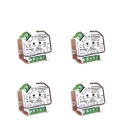 ENVILAR Zigbee Lysdæmper 3.0 | 4-Pak | Max. 200W LED / 400W Halogen | Philips HUE Kompatibel