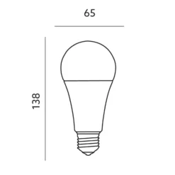 E27 Pære LED | 10-Pak | 18W | 3000K