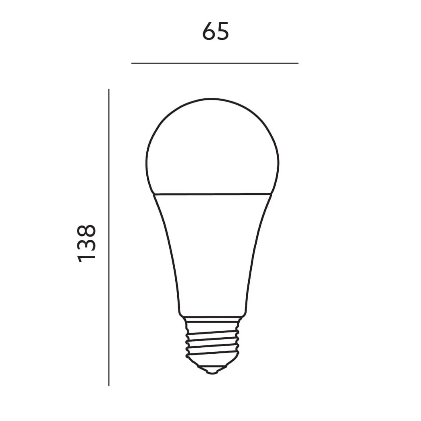 E27 Pære LED | 10-Pak | 18W | 3000K