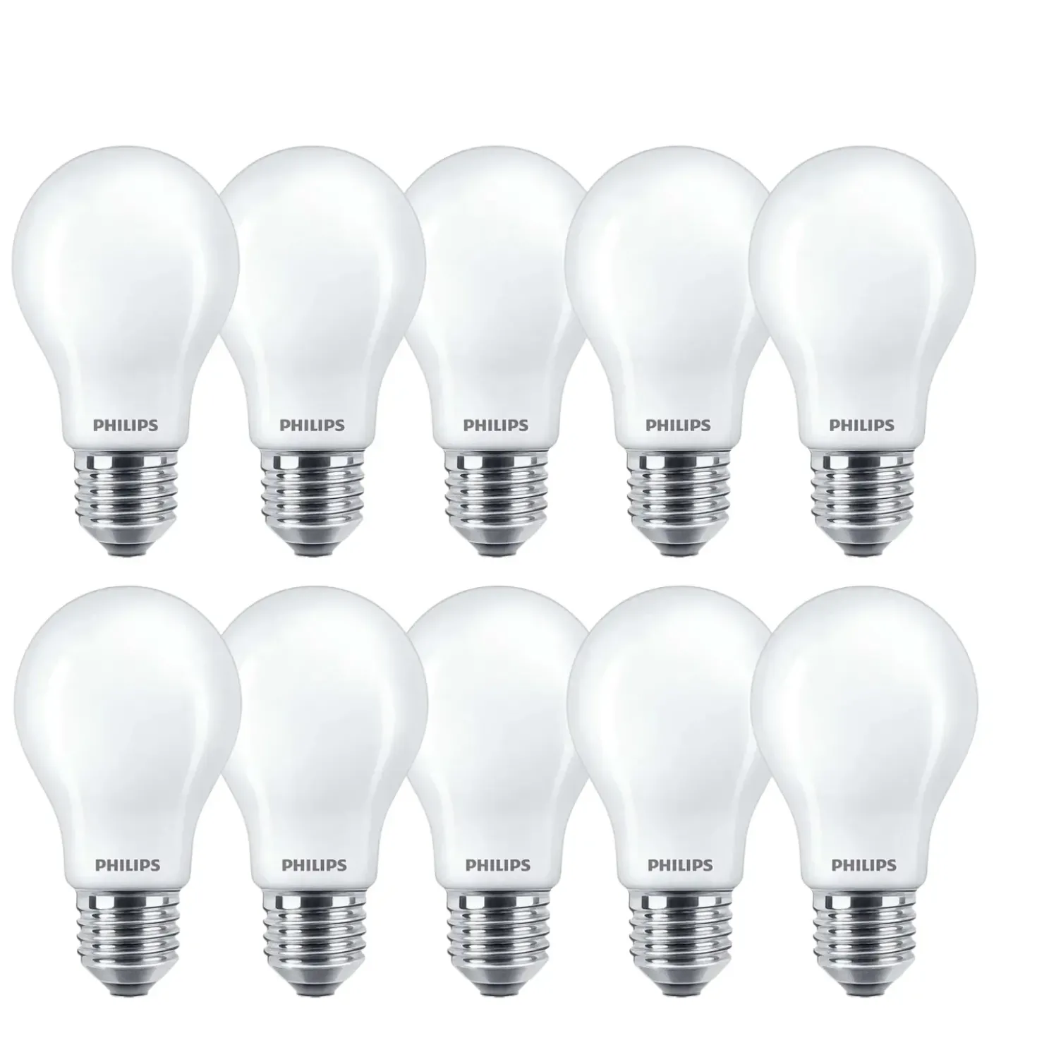 E27 Pære LED | Philips Master VLE | 10-Pak | Frost Finish | 5,9W | 2700K | 806 lm