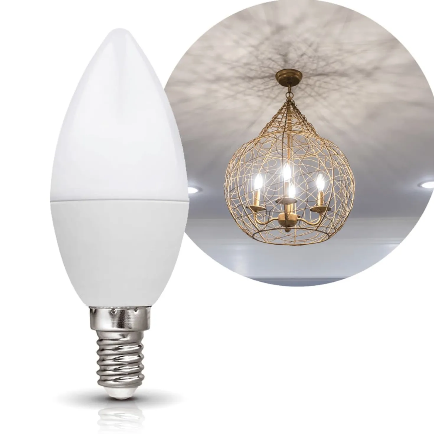E14 Pære | LED Pære | 4.5W | 4000K | 420lm