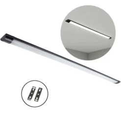 Fladt LED armatur | 120cm | CCT | 25/30/40W | LOTOS | Sort