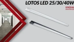 Fladt LED armatur | 120cm | 10-Pak | CCT | 25/30/40W | LOTOS | Hvid