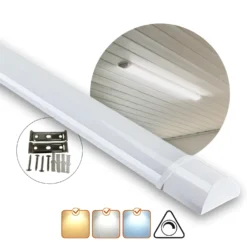Fladt LED armatur | 120cm | 10-Pak | CCT | 25/30/40W | LOTOS | Hvid