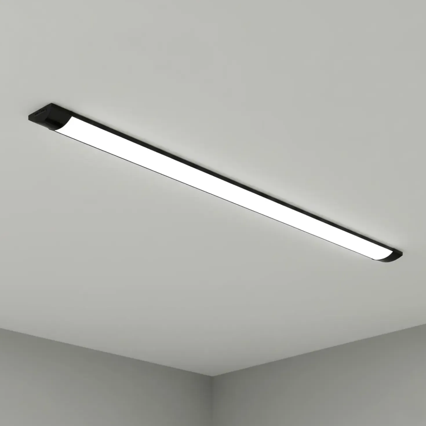 Fladt LED armatur | 120cm | 10-Pak | CCT | 25/30/40W | LOTOS | Sort