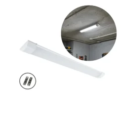 Fladt LED armatur | 60cm | 10-Pak | CCT | 10/15/20W | LOTOS | Hvid