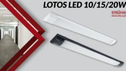 Fladt LED armatur | 60cm | 10-Pak | CCT | 10/15/20W | LOTOS | Sort