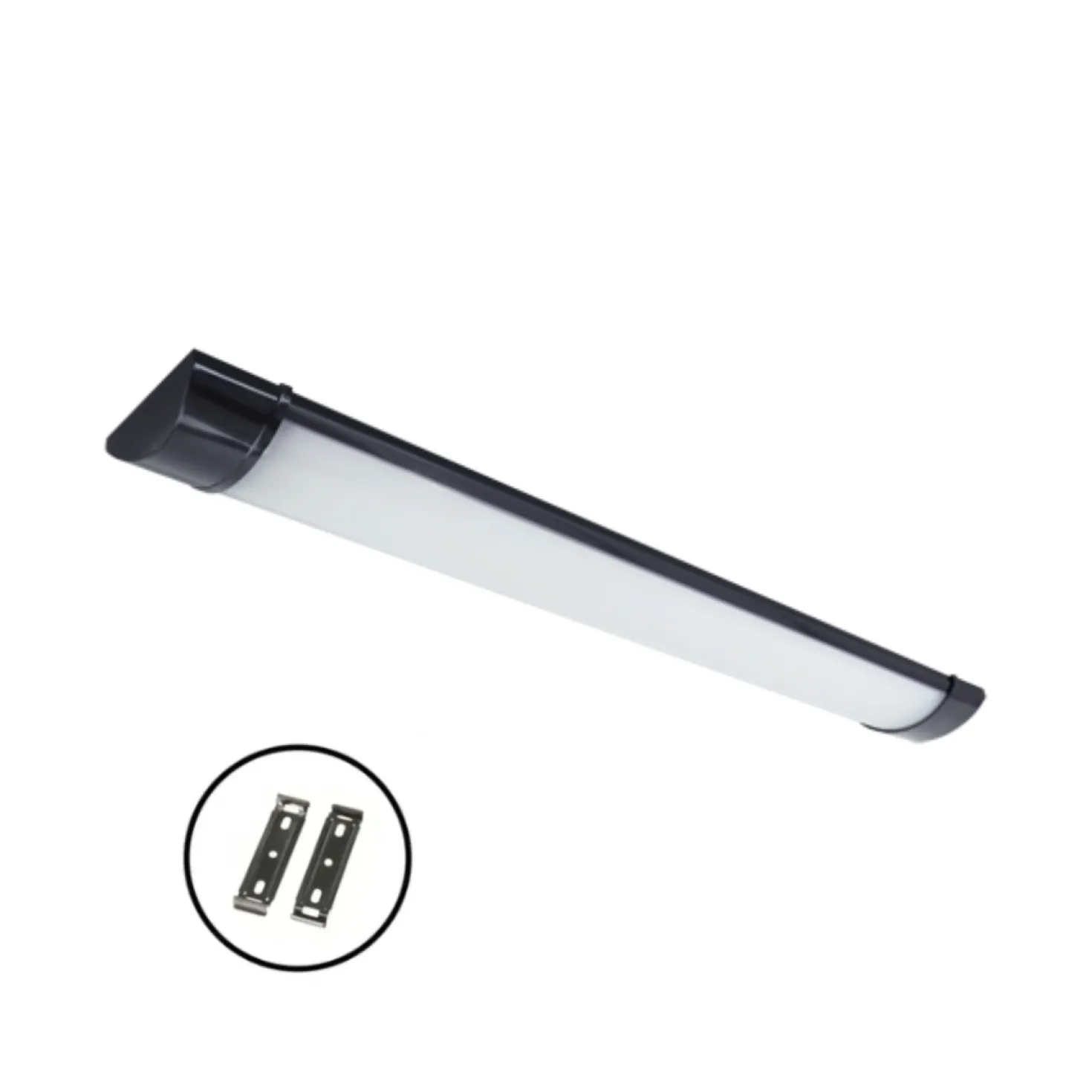 Fladt LED armatur | 60cm | 10-Pak | CCT | 10/15/20W | LOTOS | Sort