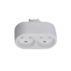 Forgreningsstik M./ jord | 2-Vejs | 13A | Max. 2990W | Hvid
