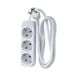 Forlængerledning | 1,5 meter | Schuko | 230V | E-Line | Hvid