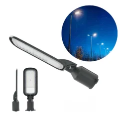 Gadelampe | 4000K | 10000lm | 100W | IP65 | BRELUXO | Sort