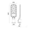 Gadelampe | 4000K | 20000lm | 200W | IP65 | BRELUXO | Sort